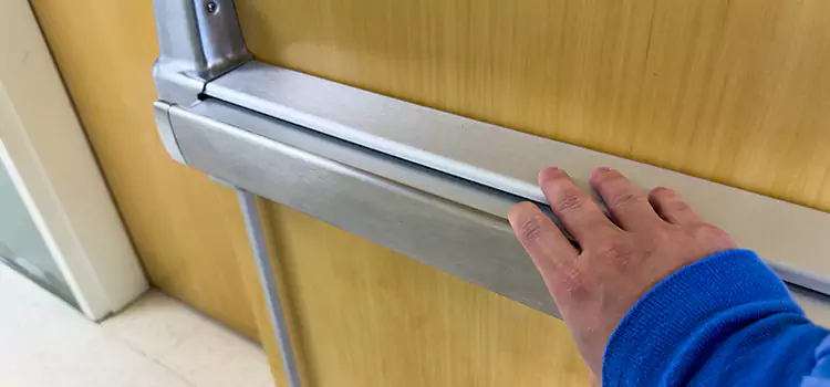 Installing a Push Bar on a Door Seymour